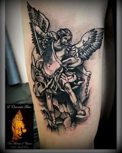 Angel tattoo by @lorientaletattoocurno