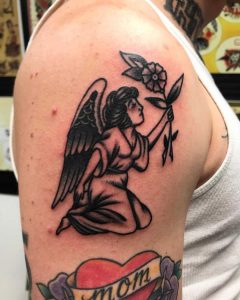 Angel tattoo by @snakelicausi