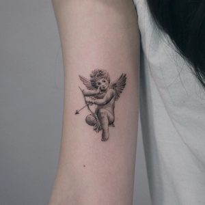 Angel tattoo by @zipinblack
