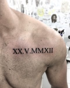 tatuaggi numeri romani