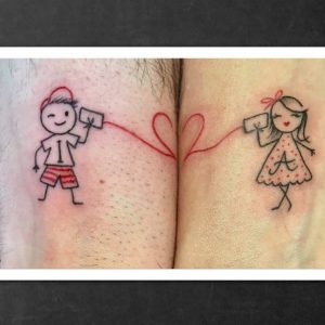 tattoo di coppia by @elviraquarantiello