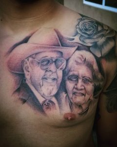 Tattoo ritratto nonni