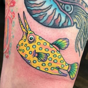 fish tattoo by @deathsure