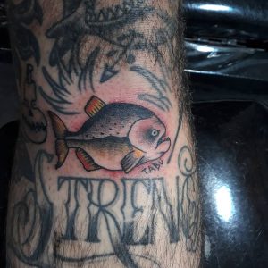 fish tattoo by @guilletabu
