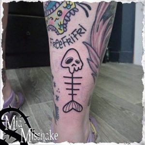fish tattoo by @miamisshake