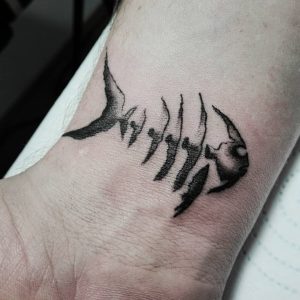 fish tattoo by @na_bagnach