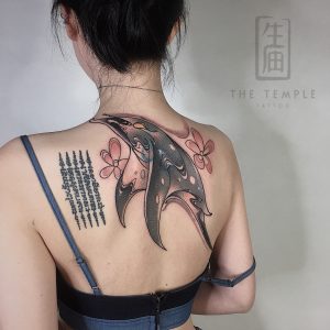 fish tattoo by @templetattoo.china