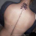 tattoo fiore di loto con scritta by @javi3rod