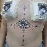 tattoo fiore di loto underboob tattoo by @willtattoo