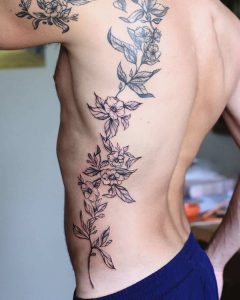 tattoo fiore di pesco by @marialeontattoo