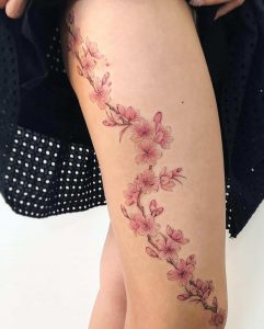 tattoo fiore di pesco by @tattoojune