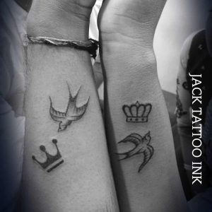 tattoo coppia rondini by @jack_pitroda