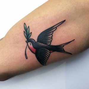 tattoo rondini braccio by @marthablek_tattooer