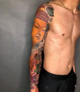 buddha tattoo by @_trungkien.91