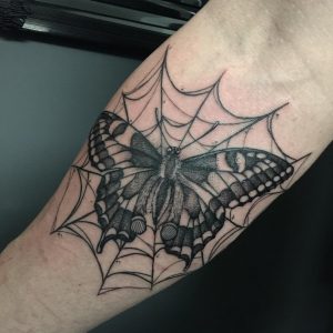 butterfly-tattoo-spiderweb-by-@kobalt.sk_