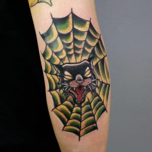 tattoo-ragnatela-pantera-by-@brzydko666