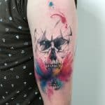 Tattoo teschio watercolor