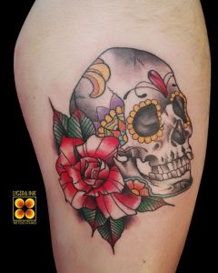 Tattoo teschio chicano