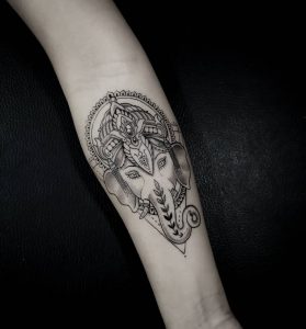 tattoo Ganesh by @katleentattoo