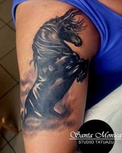 tattoo-cavallo-by-@santamonicatattoostudio