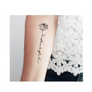 fiore stilizzato tatuaggio by @tattooday