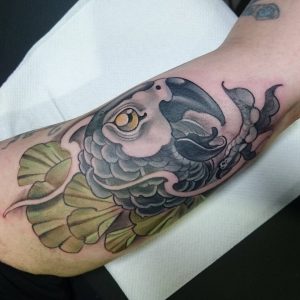 tattoo pappagallo