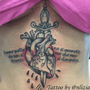 tattoo-cuore-spada-lettering-by-@nlizia