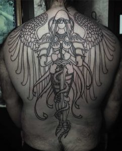 tattoo guardian angel by @drew_potts