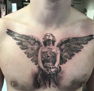 tattoo guardian angel by @illo79