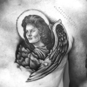 tattoo guardian angel by @judithwhite