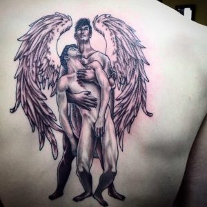 tattoo guardian angel by @tatsbyhoss