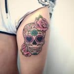 tatuaggio teschio messicano