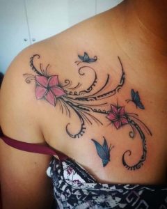 tatuaggio fiori maori by @motaink_tattoo