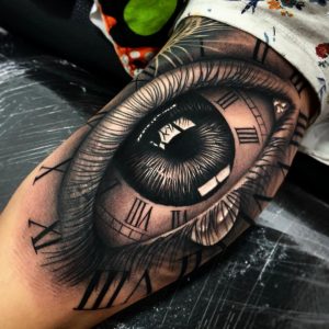 big eye tattoo by @pulgamarconetto