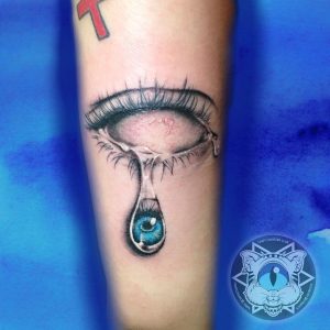 occhio tattoo lacrima by @chapi1225