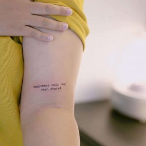 quote tattoo by @boomzodat