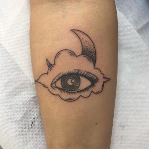 tattoo occhio by @sally_luna_ade_teia