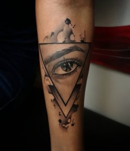 tattoo occhio triangolo by @davidmoralestattoo