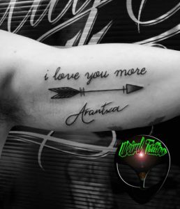 tatuaggio feccia scritta nome by @weird.tattoo