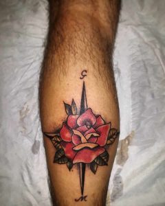 rosa dei venti tattoo by @giuseppe_emma_tattoo