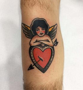 tattoo cuore angelo by @dangertattooer