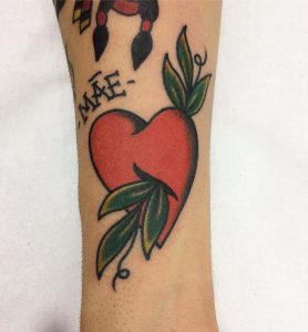tattoo heart by @dangertattooer