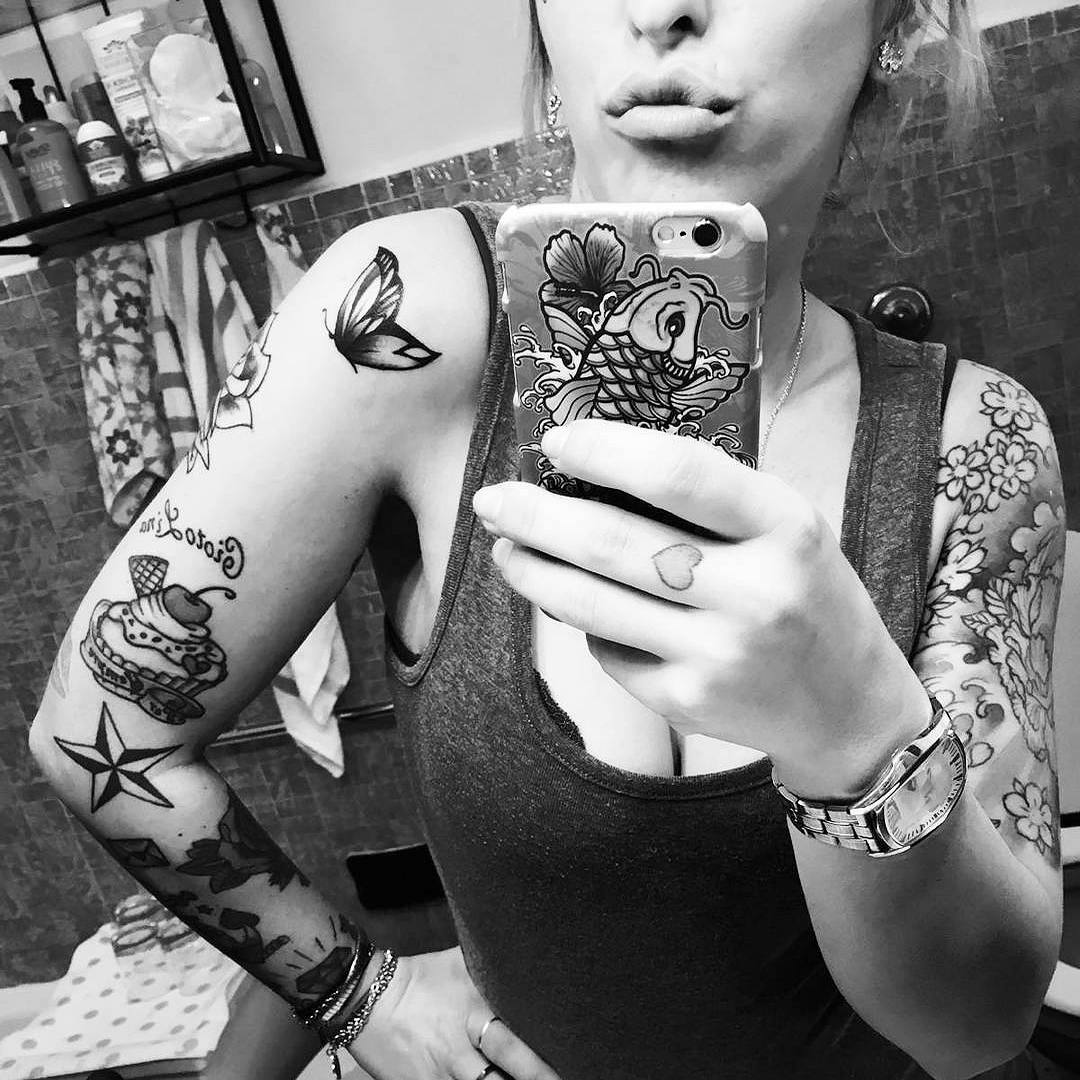tattoo-farfalle-braccio-by-@lapeggy_sanstattoo