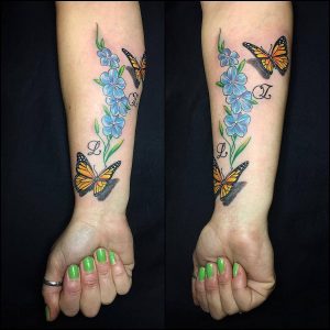 tattoo-farfalle-braccio-by-@stifftattoo