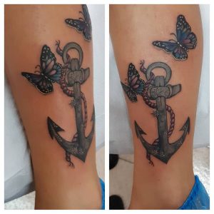 tattoo-farfalle-caviglia-by-@ale_tattoo_valenzano