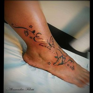 tattoo-farfalle-caviglia-by-@alessandrofilettitattoo