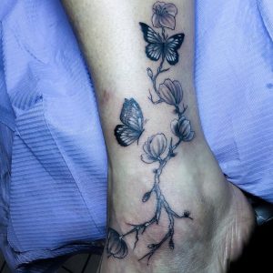 tattoo-farfalle-caviglia-by-@alexpassiontattoo