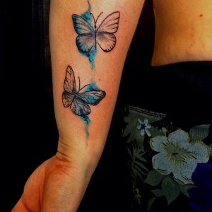 tattoo-farfalle-watercolor-by-@veronique_tattooer