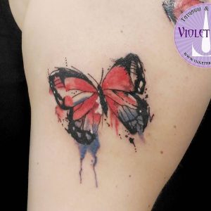 tattoo-farfalle-watercolor-by-@violet_fire_tattoo