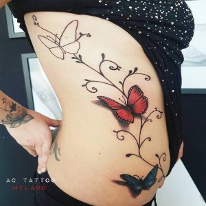tattoo-gruppo-di-farfalle-by-@actattoomilano